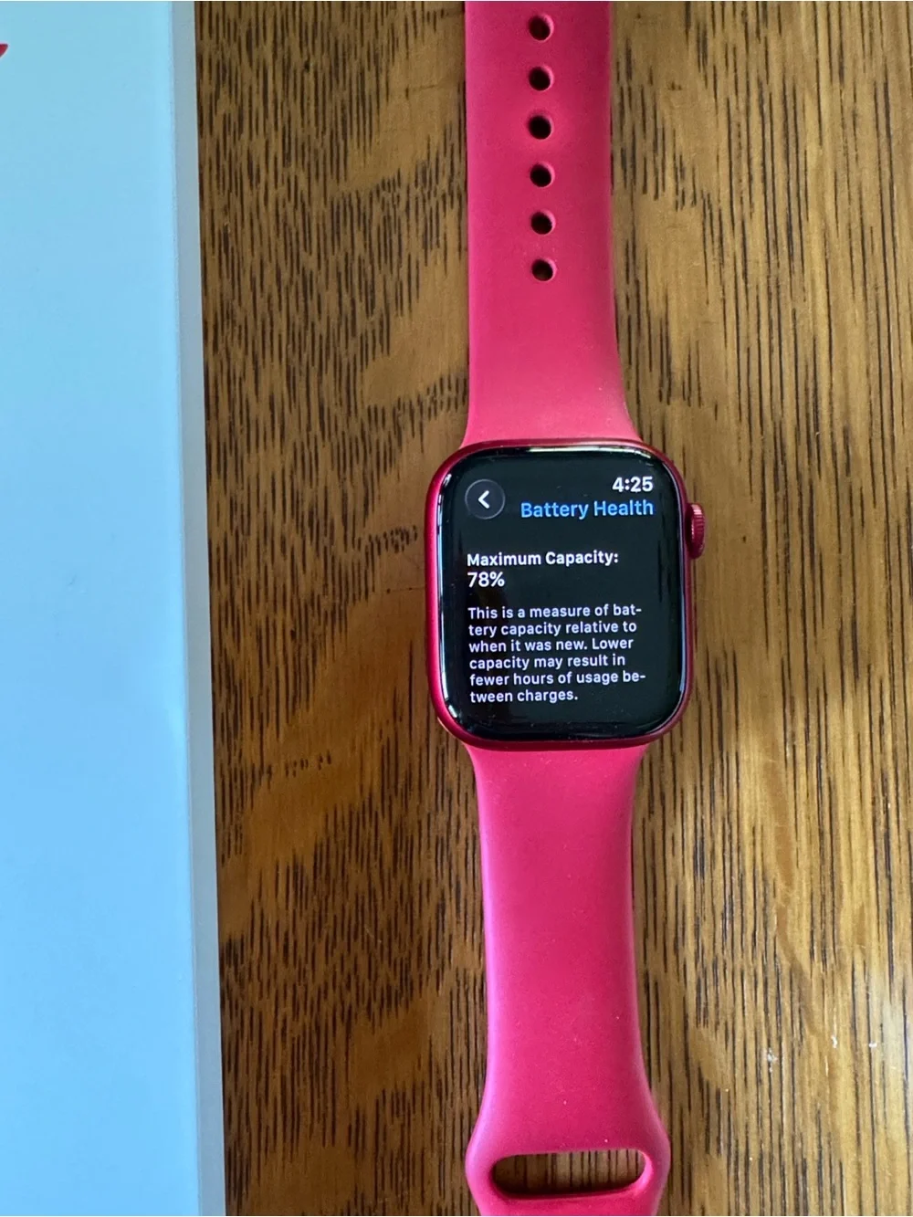 Apple Watch Series 7 with Red Sport Band - GPS - 42mm case